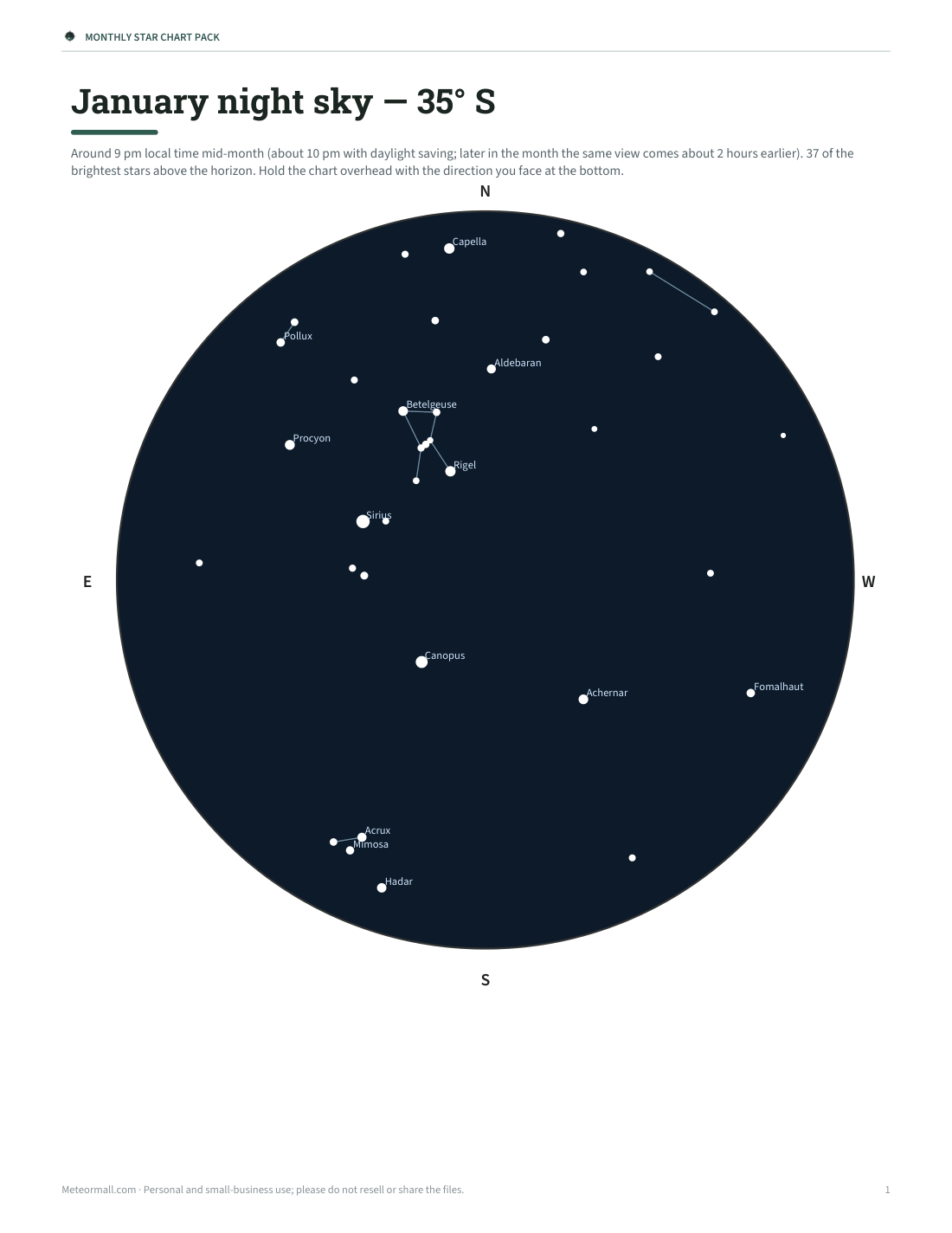 Preview of the first page of 12 charts, 35° S (PDF)